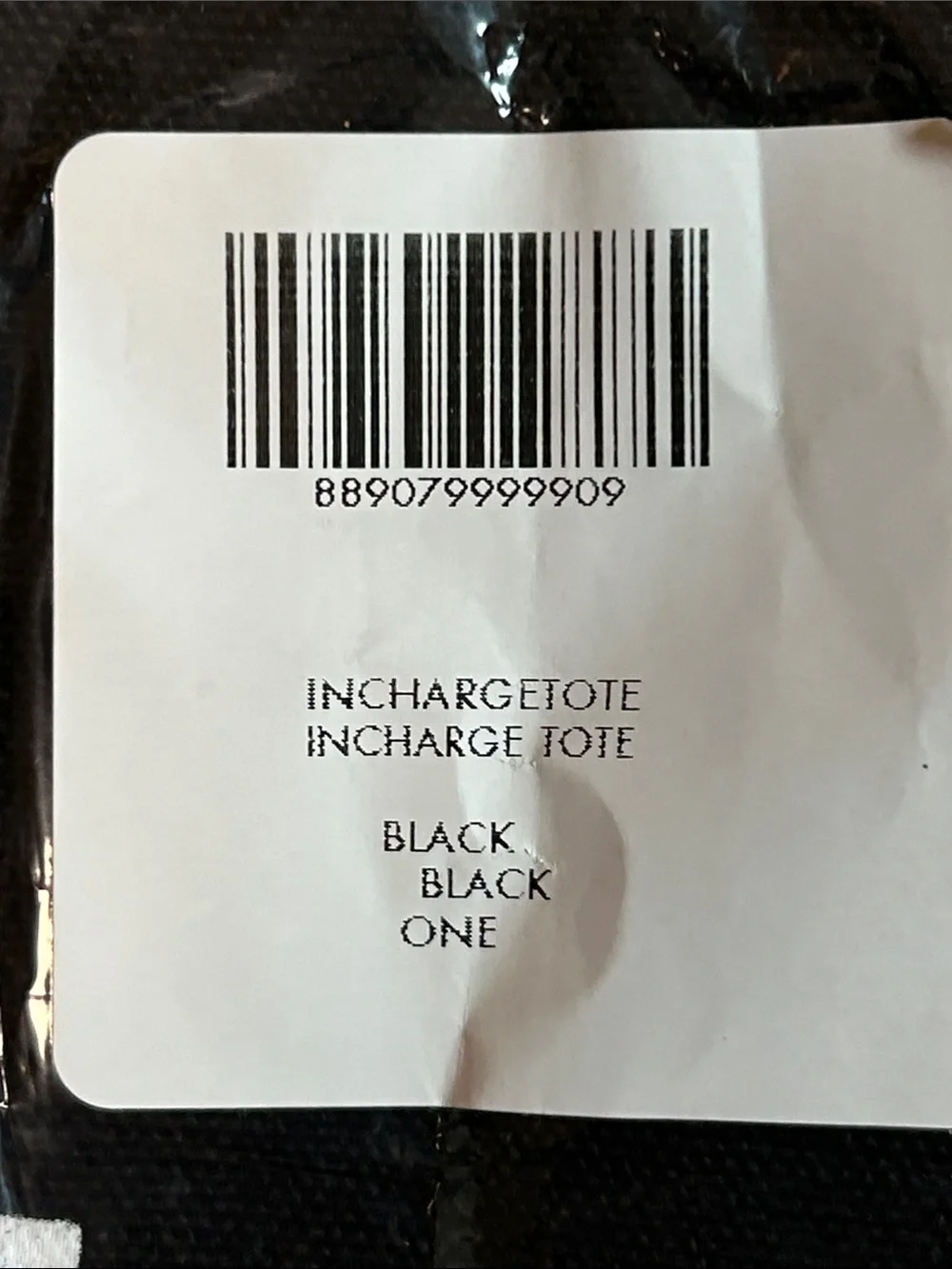 NWT Diane Von Furstenberg In Charge Canvas Tote Bag black with White logo
